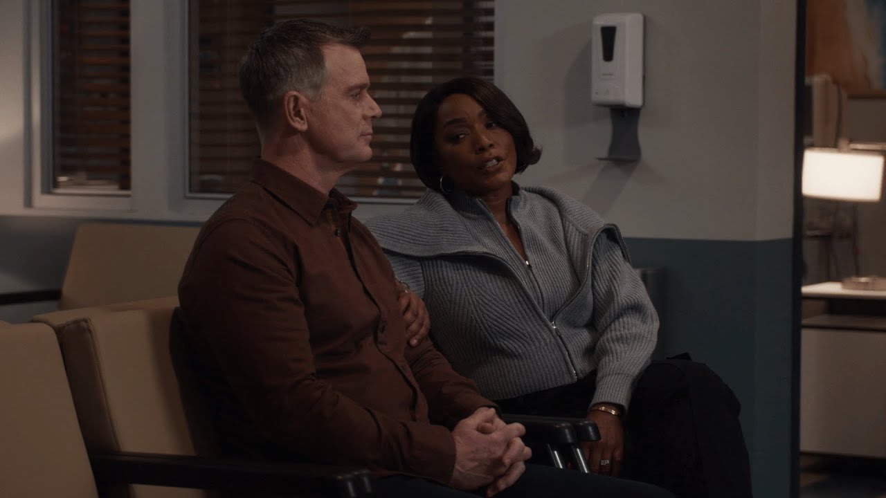 9-1-1 8x11 - Athena, Bobby, and his brother Charlie at the hospital