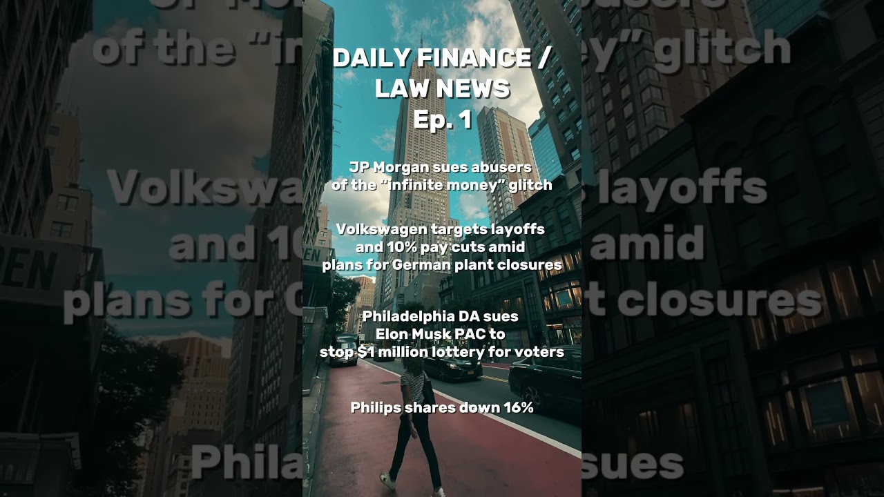 Daily Finance and Law News Ep.1!