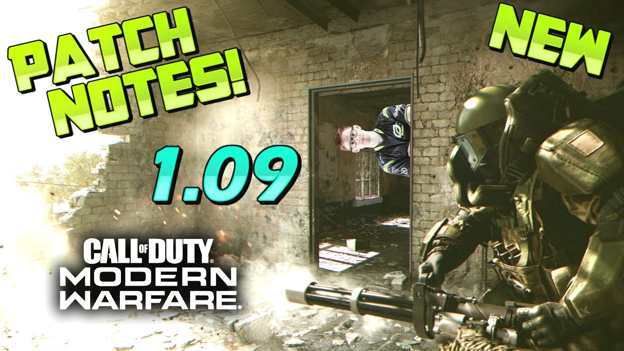 1.09 PATCH NOTES for MODERN WARFARE! (Dead Silence, Always Sprint, Footsteps, etc) New COD MW Update