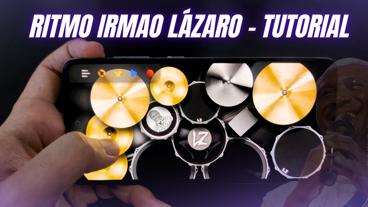 Como tocar irmão Lázaro na bateria de celular -  TUTORIAL