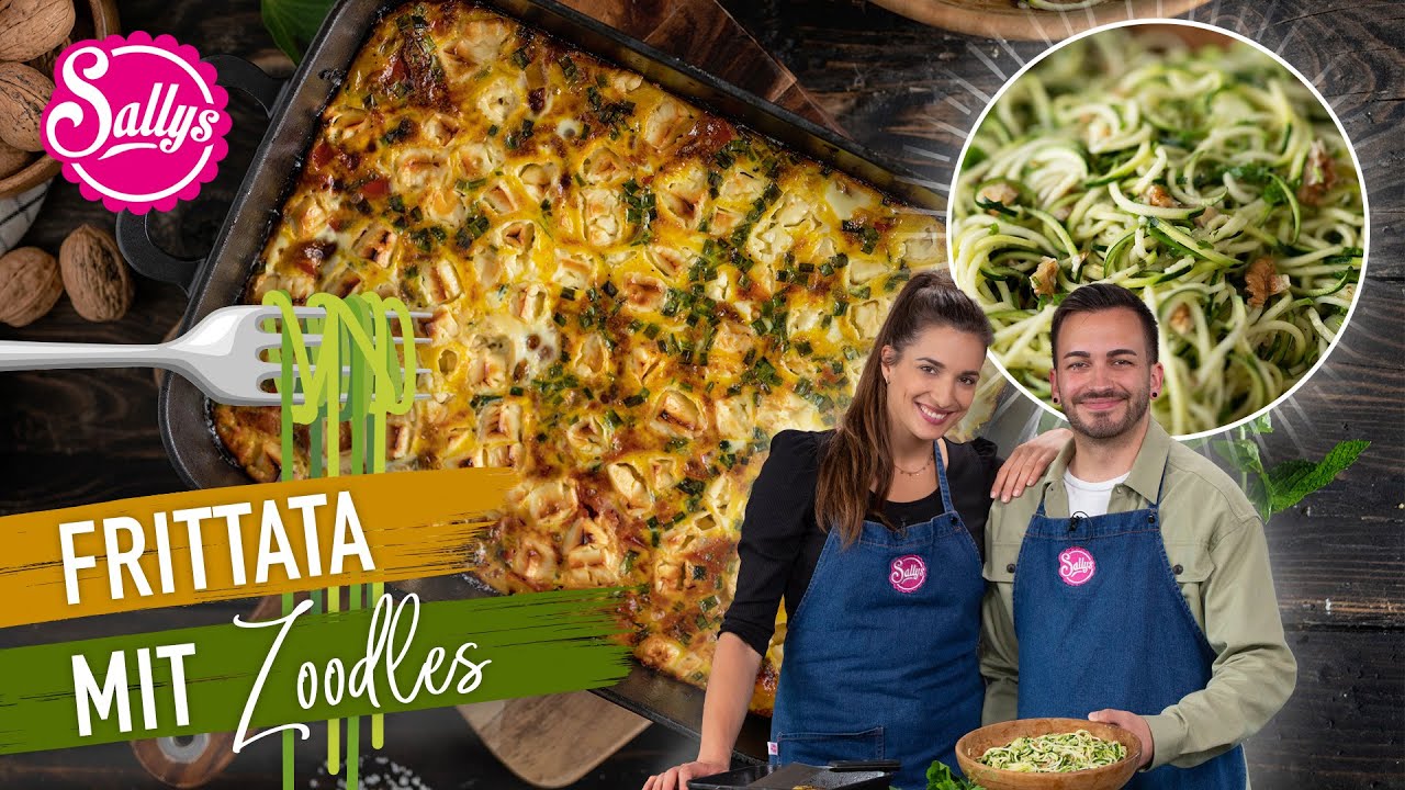 Frittata mit Zucchininudeln / 30 Minuten Menü / Sallys Welt