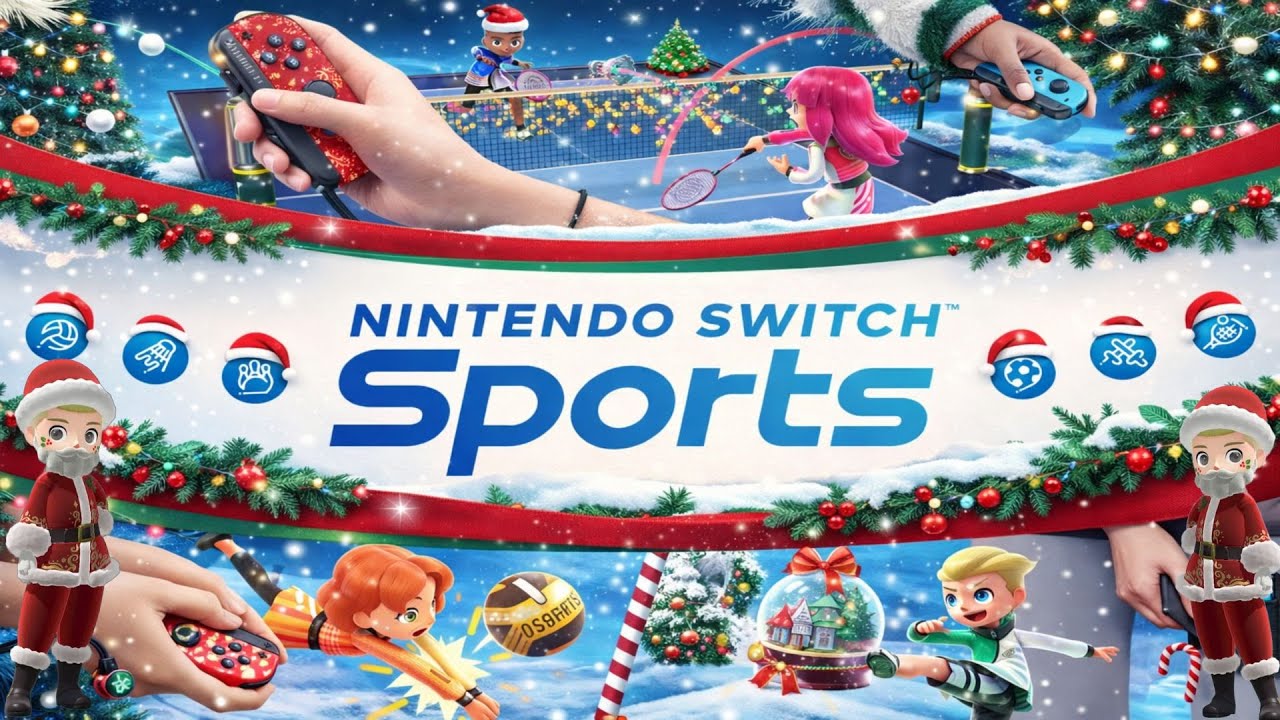 PAPÁ NOEL apareció en SPOCCO SQUARE en NINTENDO SWITCH SPORTS