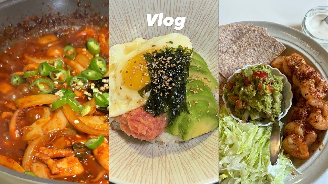 [Vlog] 유난히 내성적인 직장인의 도시락 브이로그 | 재택근무 점심 | 주말집밥 | 자취생 감성요리