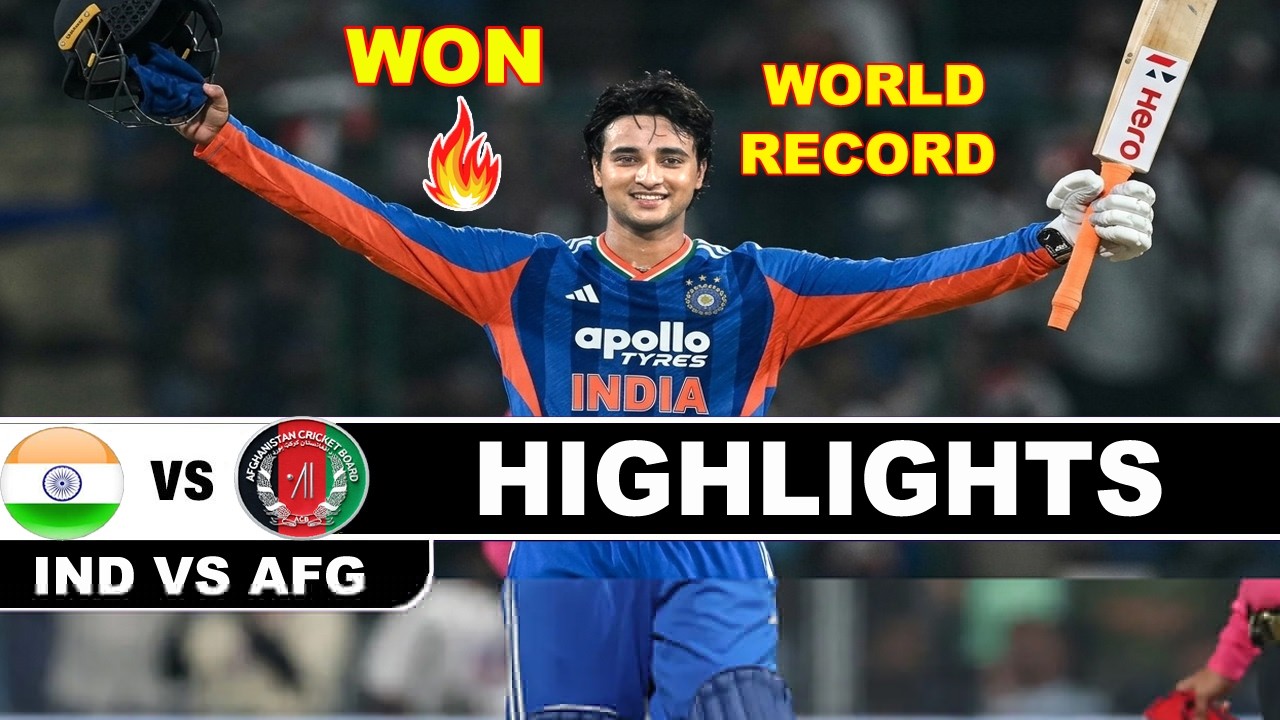 India vs Afghanistan 3rd T20I Highlights 2026 | IND vs AFG Highlights | Abhishek Sharma 108