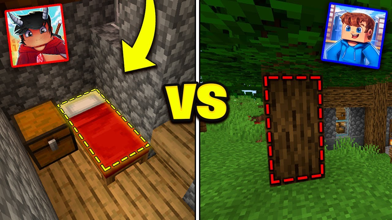 Hvem Kan Bygge Den Flotteste Hemmelige Base I Minecraft!