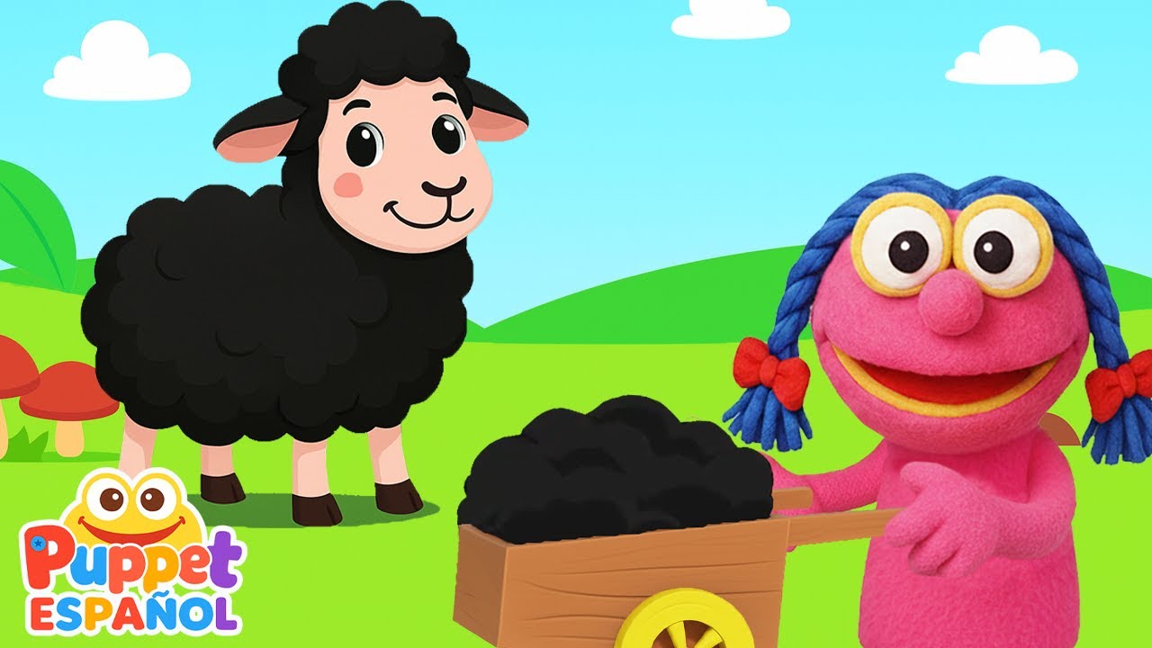 Bee Bee Oveja Negra | Canción de la Granja 🌈 Canciones Infantiles | Puppet Español