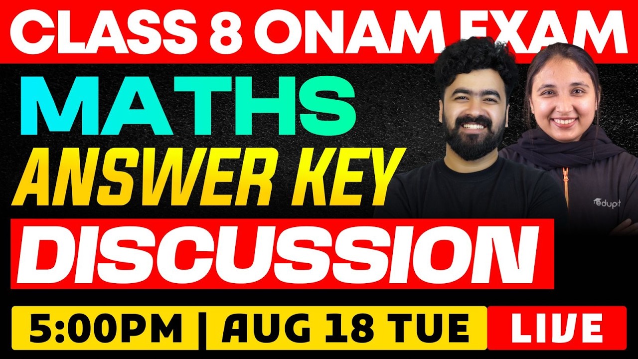 Class 8 | Maths | Answer Key Discussion | Eduport
