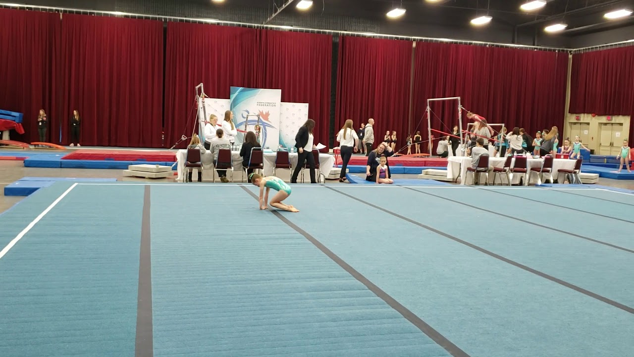 Charley Evans floor exercise 2019 Compulsory Provincials
