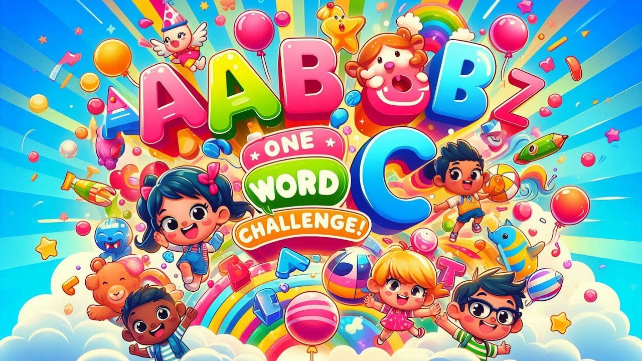 ABC One-Word Challenge 🎤 | Fun Kids Learning Song