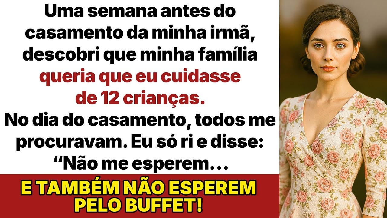 Meus pais queriam que eu cuidasse de doze crianças no casamento da minha irmã!