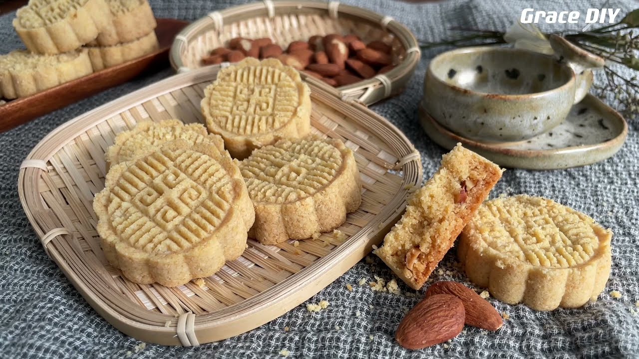 澳门杏仁饼/Macao Almond Cookies/配方简单零失败/Simple recipe easy to make