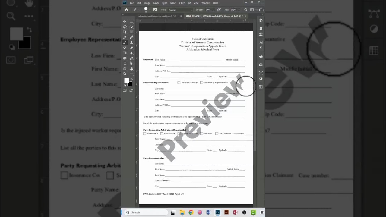 How to remove Watermark from Paper #shorts #photoshop #removewatermark