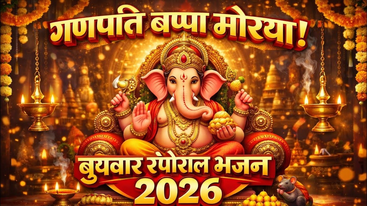 बुधवार आया रे गणपति बप्पा | Ganpati Bappa Morya | Wednesday Special Bhajan 2026 