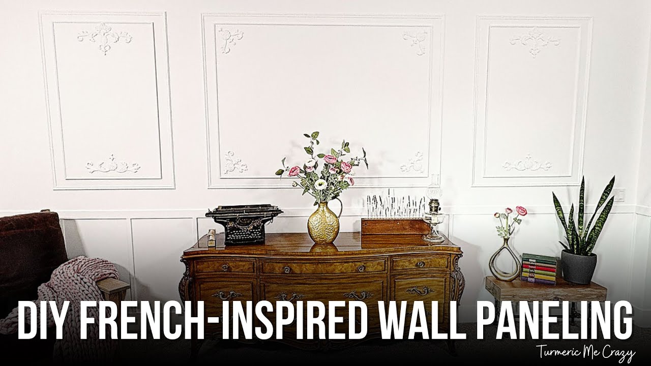 How to Build Elegant French-Inspired Wall Paneling for a Large Wall #diyhome #wallpaneldesign