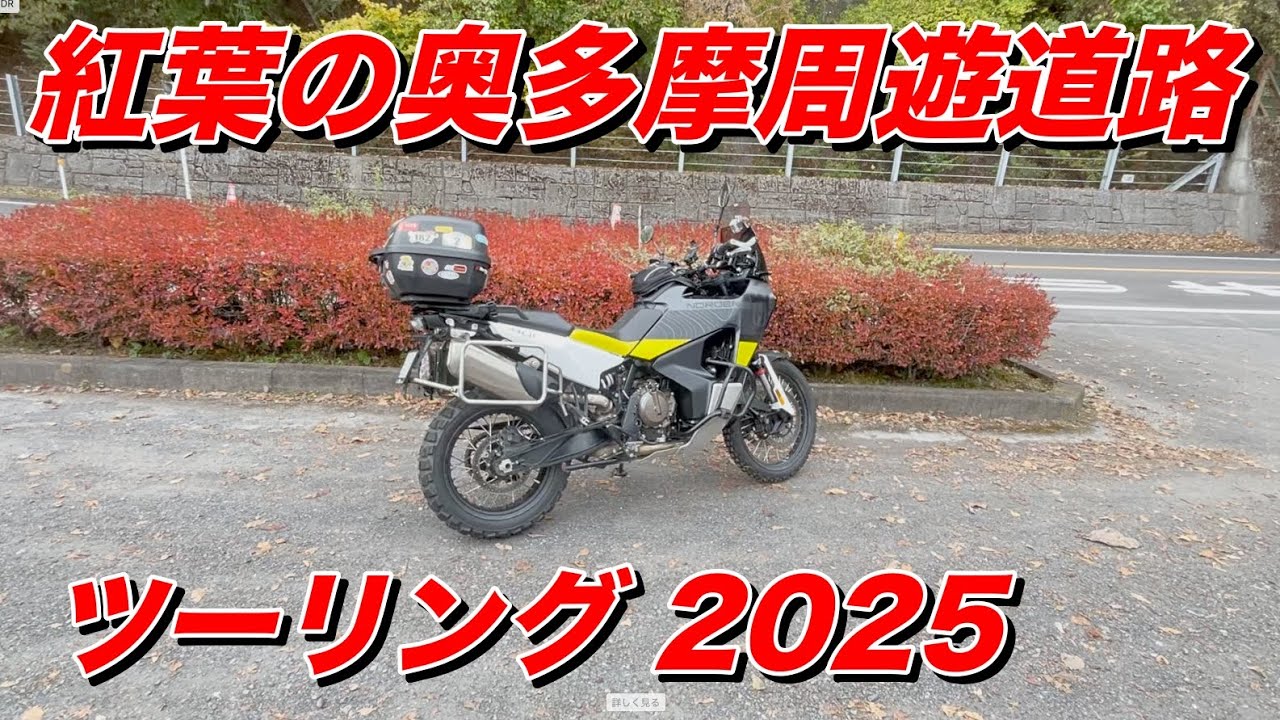 奥多摩周遊道路 紅葉ツーリング 見頃か？2025.11.5 撮影【モトブログ】大人のバイク
