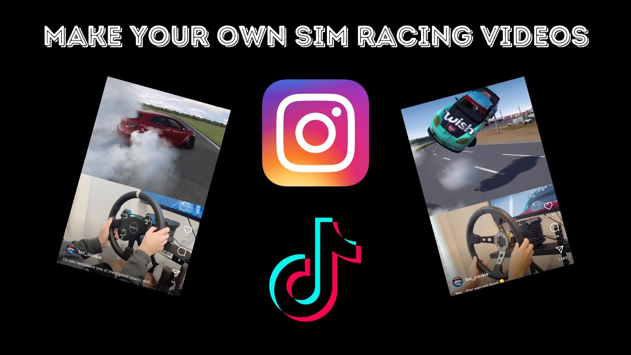 How to Make Sim Racing Reels and Tik Toks!!