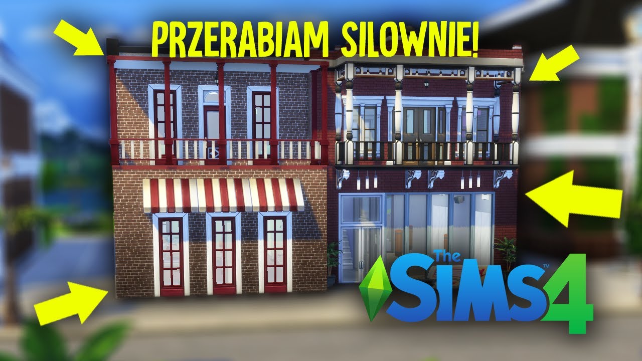 ZNIKAJĄCE ŚCIANY xD | Przerabiam legendarną siłownię z Wierzbowej | THE SIMS 4 Podstawa + Fitness |