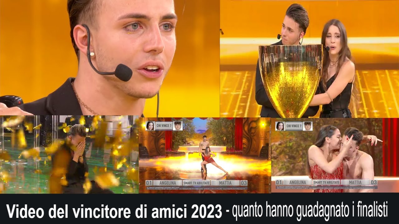 Video Del Vincitore Di Amici 2023: Guadagni dei finalisti #amici22