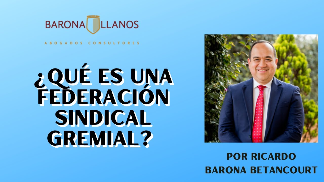 ¿QUÉ ES UNA FEDERACIÓN SINDICAL GREMIAL?