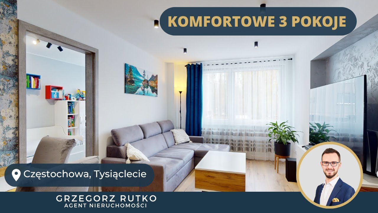 Częstochowa, Tysiąclecie | komfortowe i nowocześnie urządzone mieszkanie