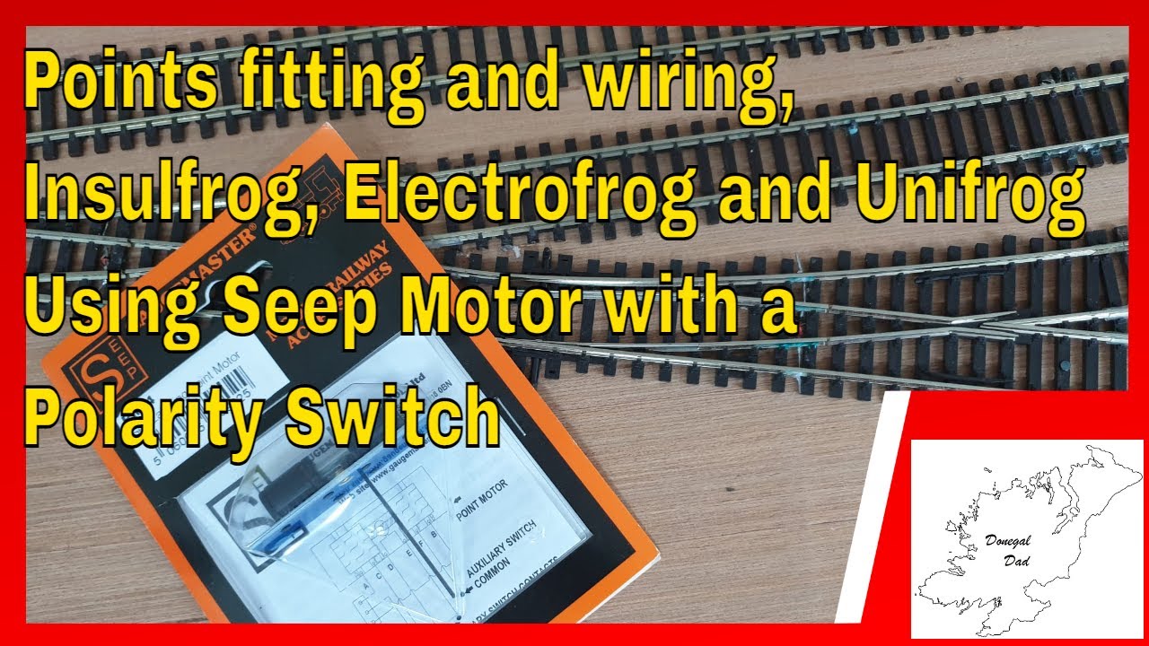 139 Points fitting and wiring, Insulfrog, Electrofrog and Unifrog using Seep motors with a switch