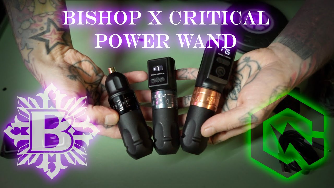 BISHOP X CRITICAL - POWER WAND / WIRELESS TATTOO MACHINE / UNBOXING / REVIEW /