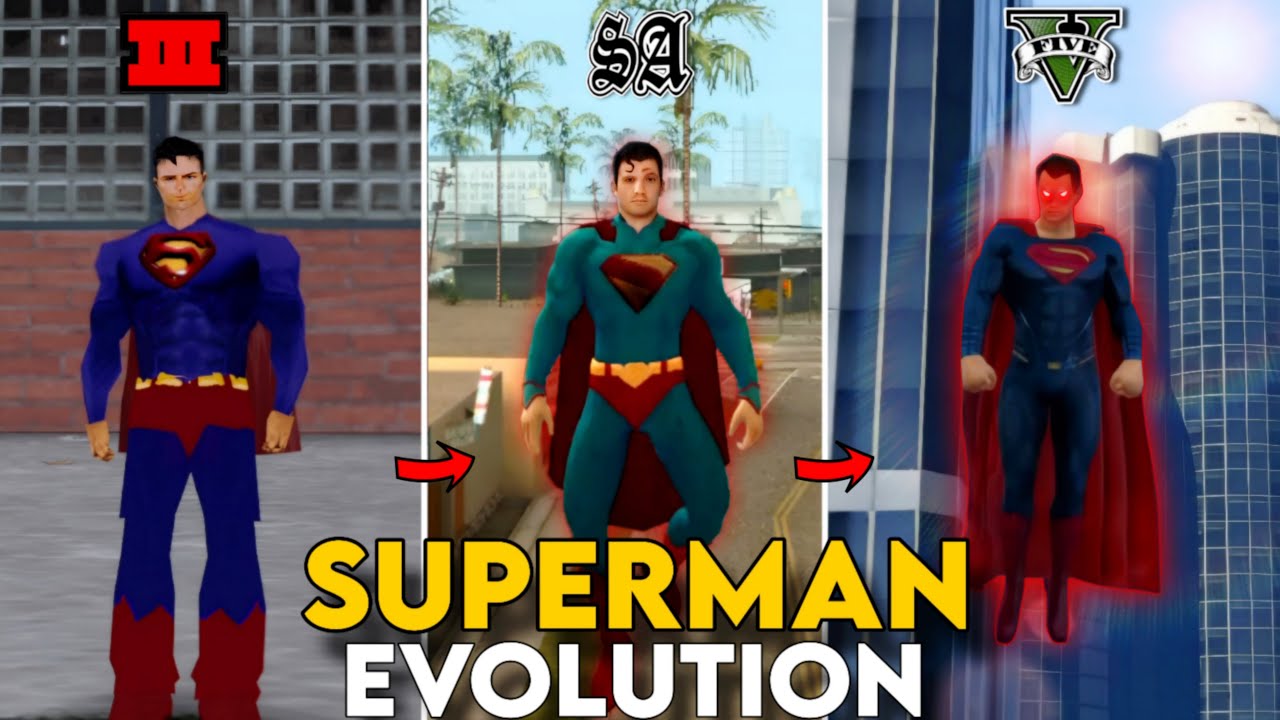 Evolution of Superman in GTA Games! (GTA 3 &rarr; GTA 5)