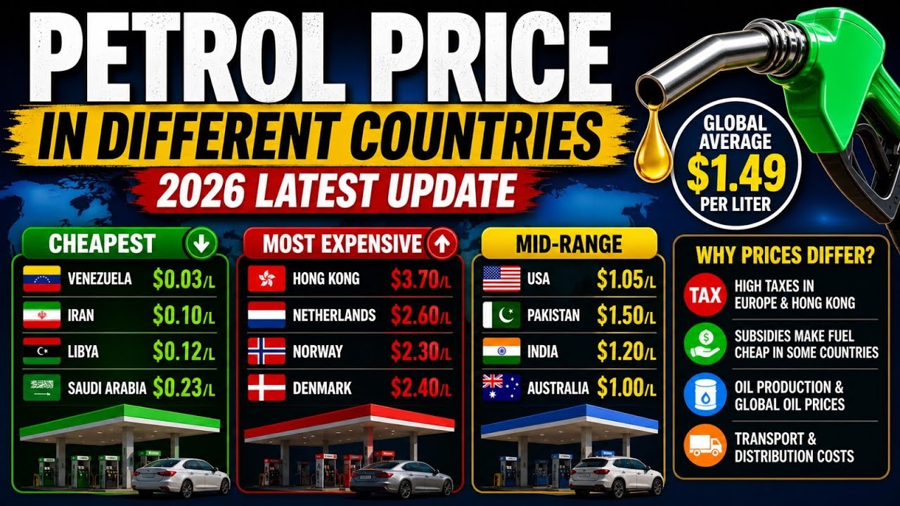 Petrol Price From Different Countries | Front Runner 2.0