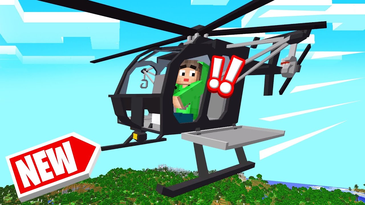 FLYING HELICOPTERS In MINECRAFT! (Dangerous)