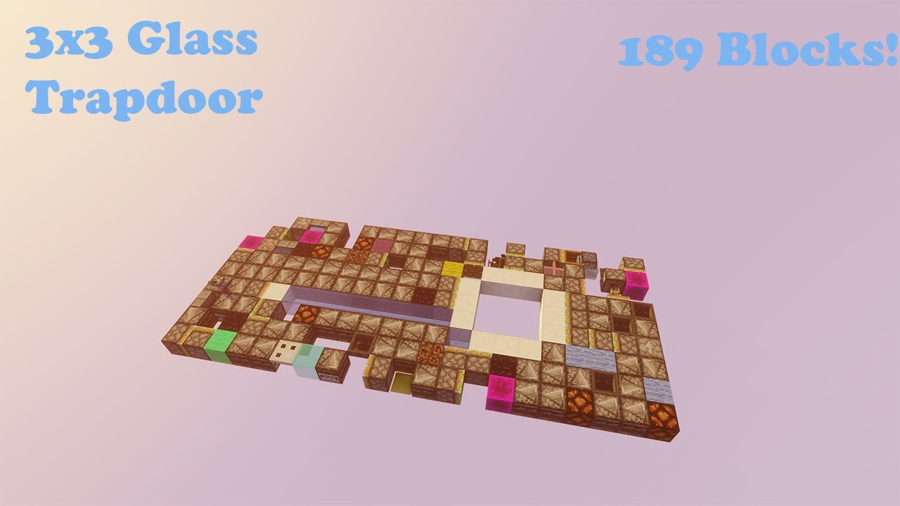 Small 3x3 Glass Trapdoor - 189 Blocks