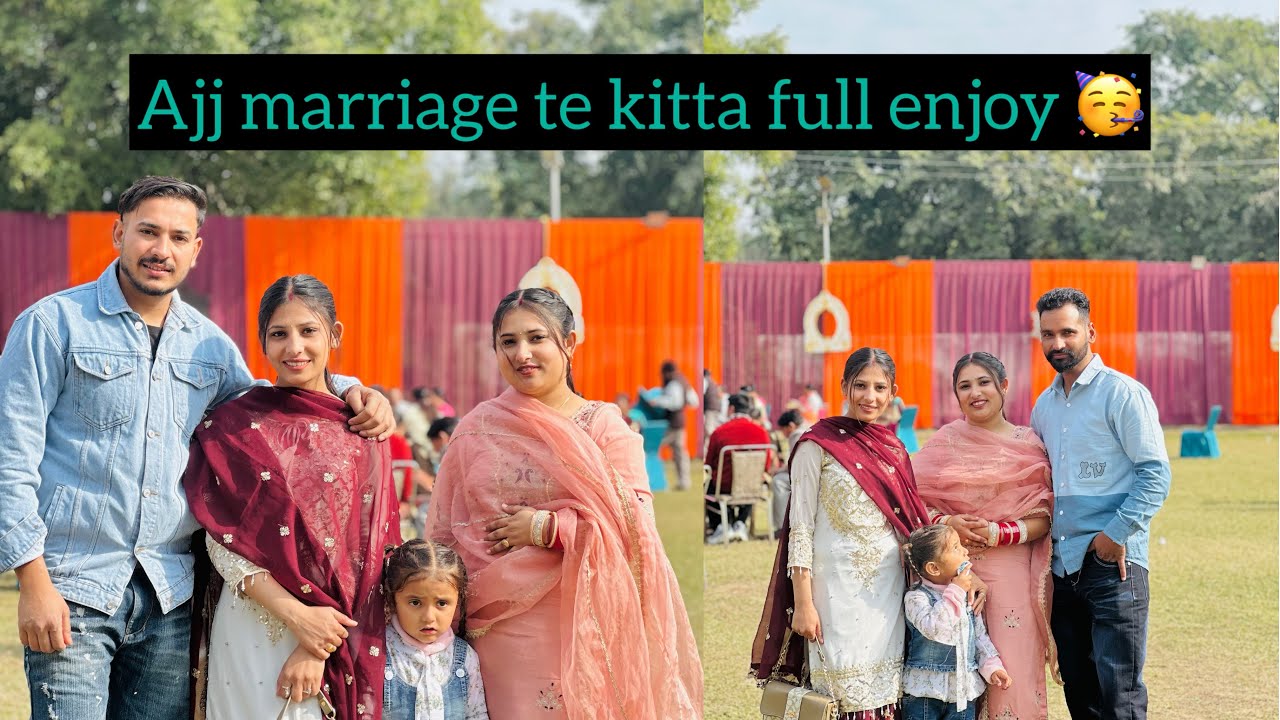 Ajj Asi Gye ❤️ Aman Nal Marriage 😱 Te Kitta Full Enjoy 🥳 @mr_mrs_sharma659 