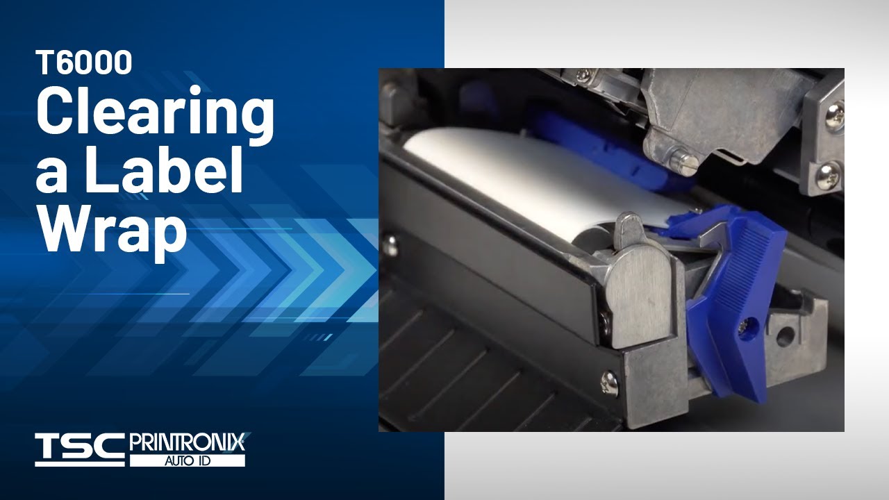 Printronix Auto ID T6000 Printer: Clearing a Label Wrap