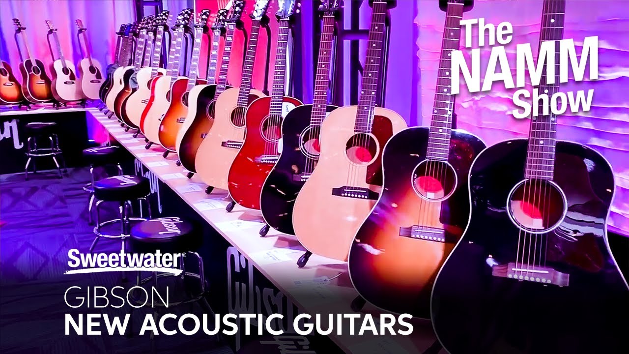 Gibson Booth Visit - New Acoustic Guitars at Winter NAMM 2020
