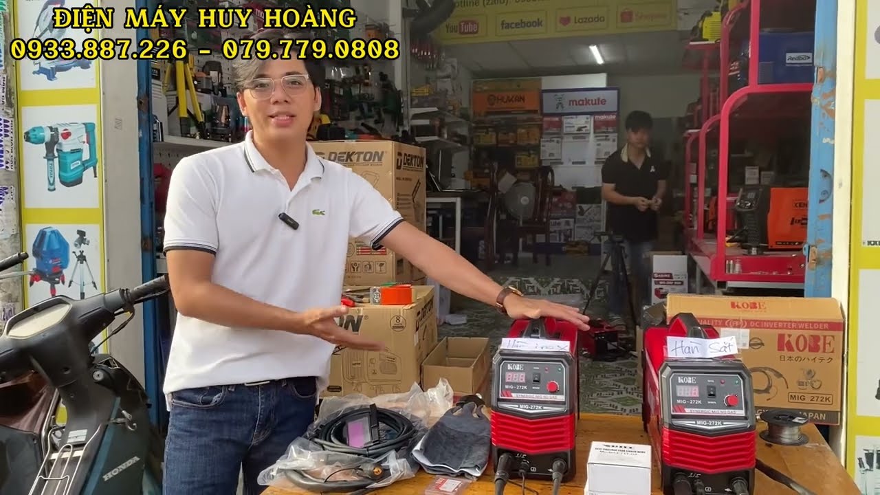 Máy hàn mig KOBE 272K công nghệ mới 2023 chuyên hàn sắt hộp mỏng cho thợ