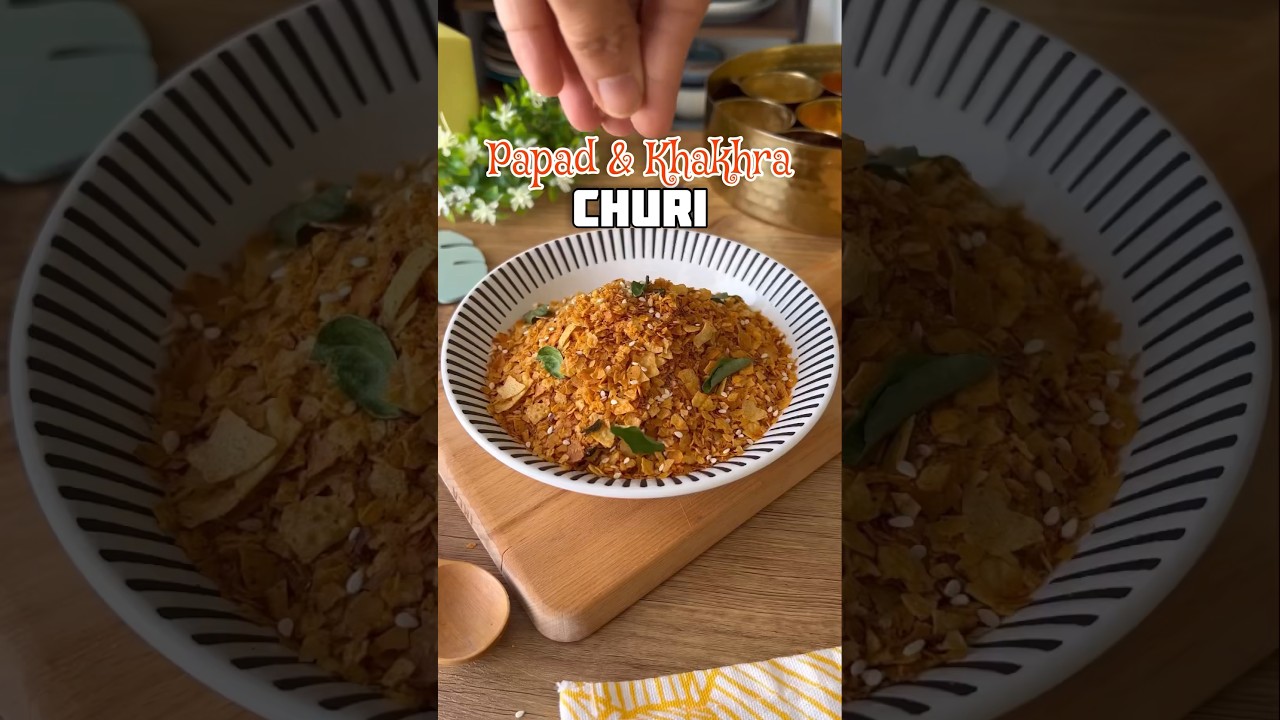 Papad & Khakra Churi ! This is a must with all Marwadi Gujju meals