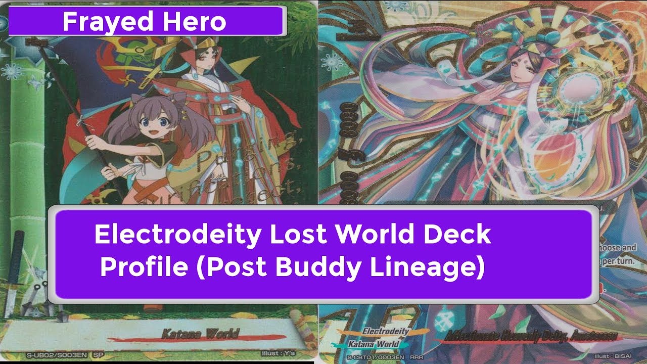 Future Card Buddyfight Electrodeity Deck Profile w/ Lost World (Post Golden Garga)