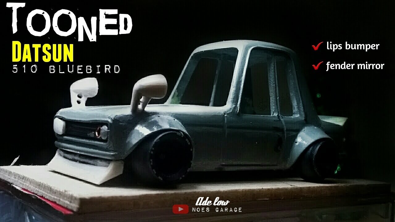 Tooned datsun 510 bluebird bosozoku (hot wheels)