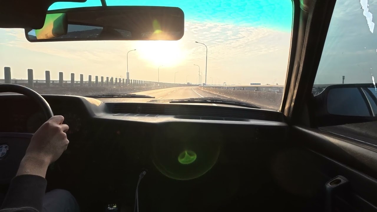 BMW E21 316 Driving (ChongSin~YuanLin) E21 高速駕駛體驗 (76 中興系統~員林交流道)