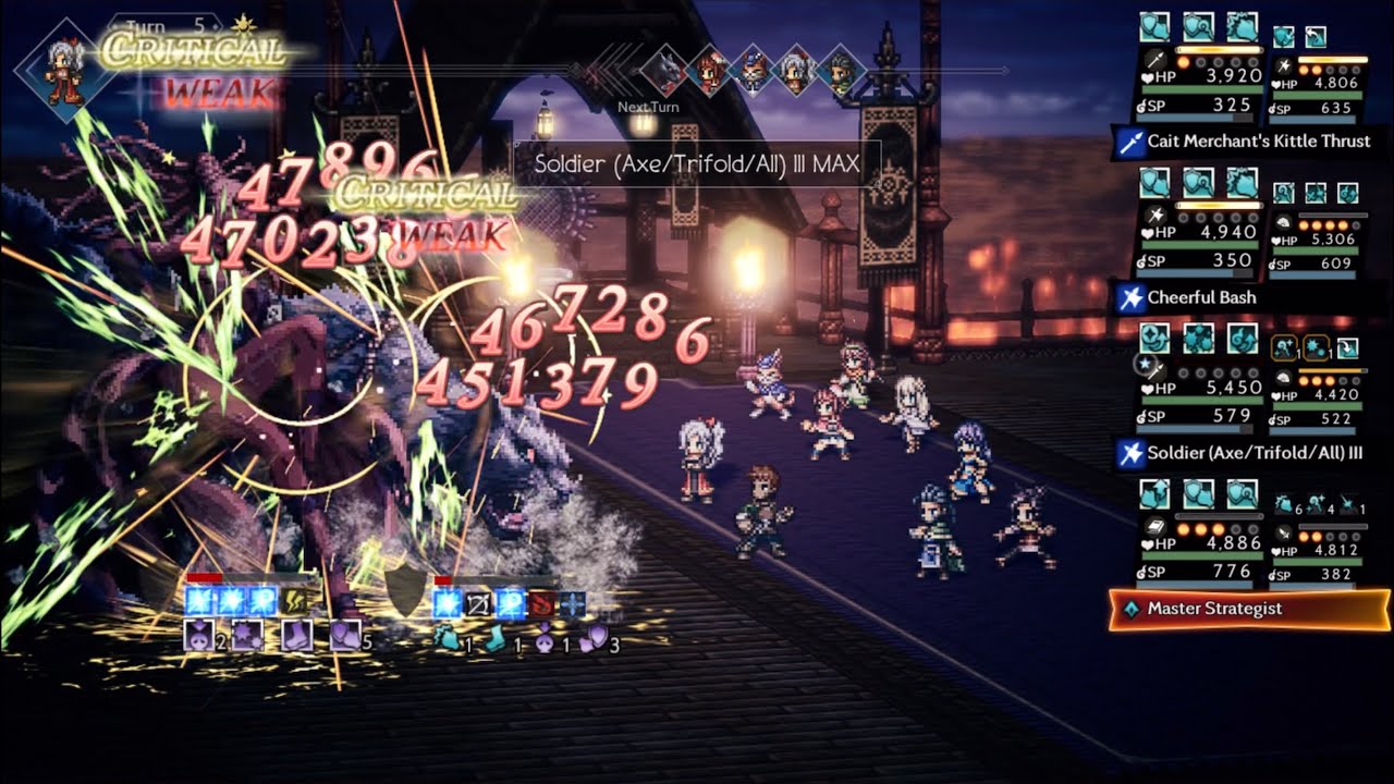 Cecily 6-Star Showcase: Glossom & Empress Tatloch EX3 (5T) | Octopath CotC