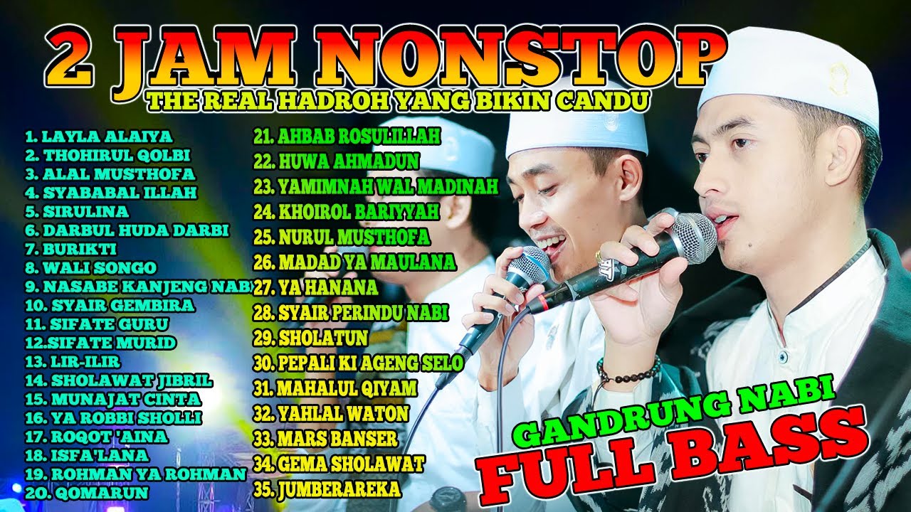 2 JAM NONSTOP ALBUM GANDRUNG NABI FULL BASS , FULL ALBUM HADROH GANDRUNG NABI TERBARU 2024
