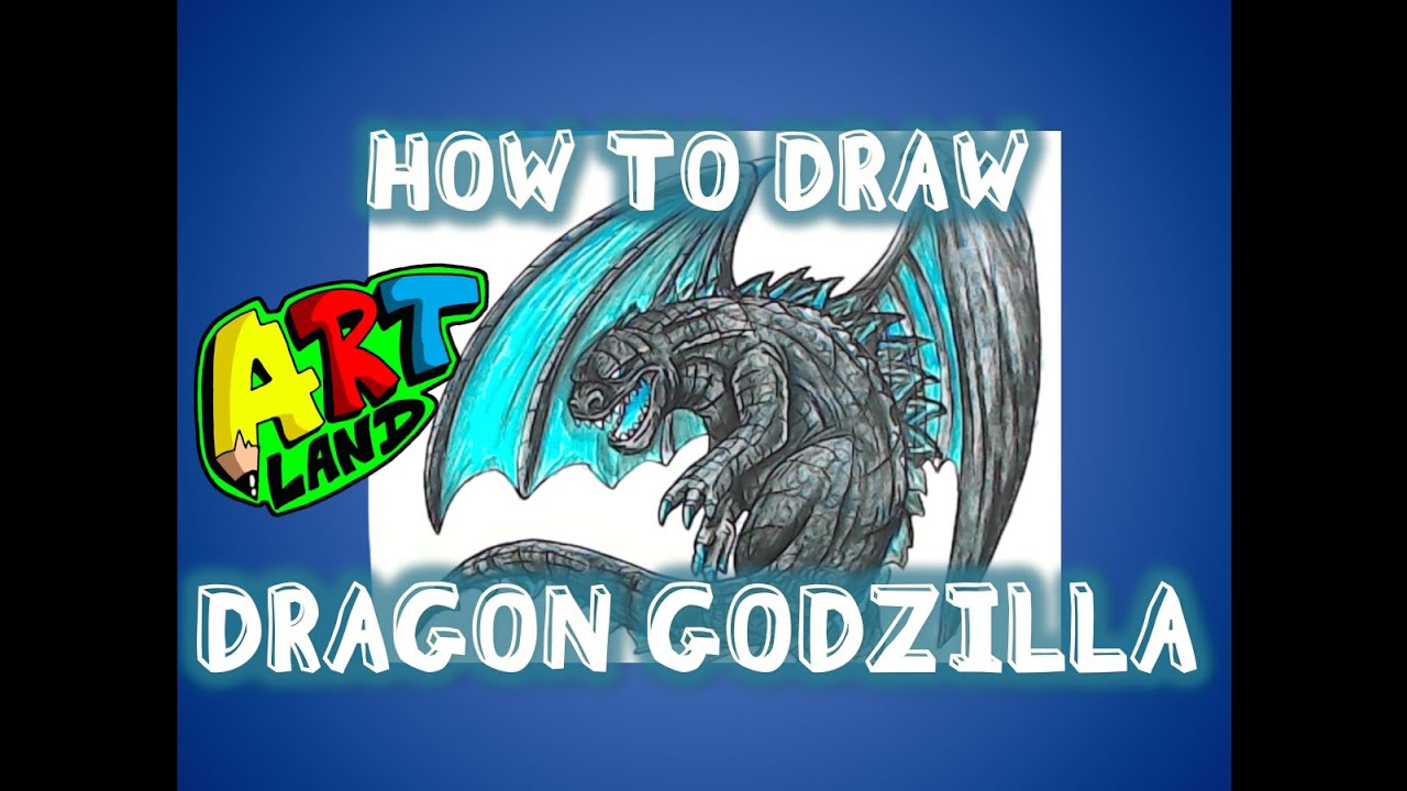 How to Draw DRAGON GODZILLA!!!