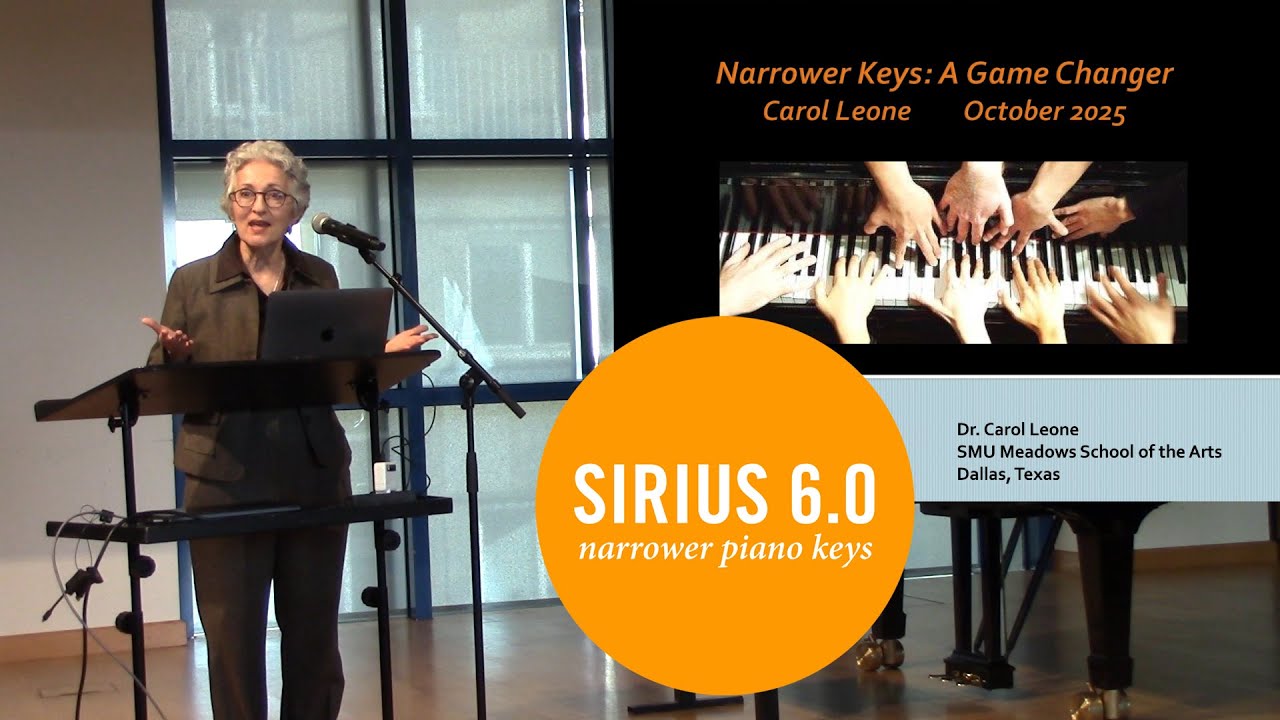 Narrow Keys: A Game Changer for Pianists -- Prof. Dr. Carol Leone (SMU Dallas) at HMDK Stuttgart