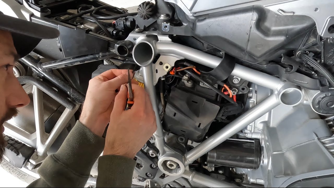 How to INSTALL DIN socket Relocation kit on BMW R1250GS | Do you really need it?