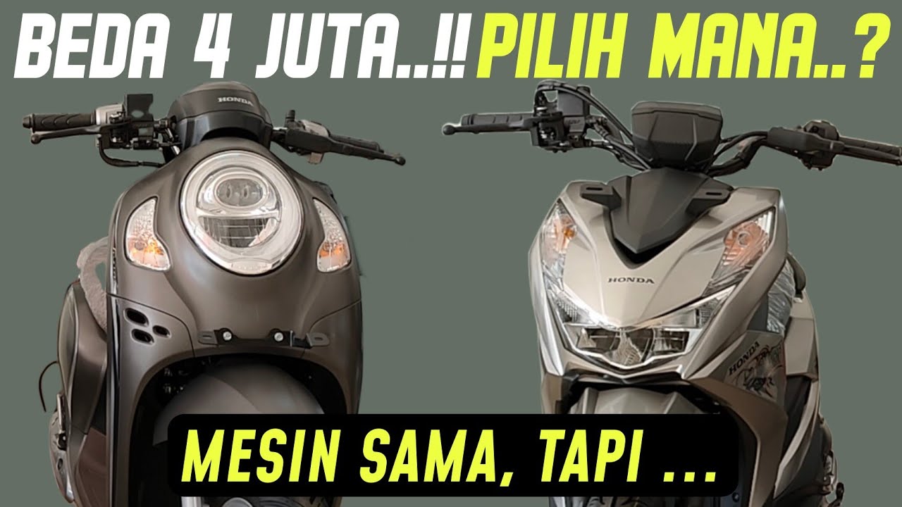 SCOOPY DAN BEAT STREET MESIN SAMA BEDA APA SAJA ..⁉️
