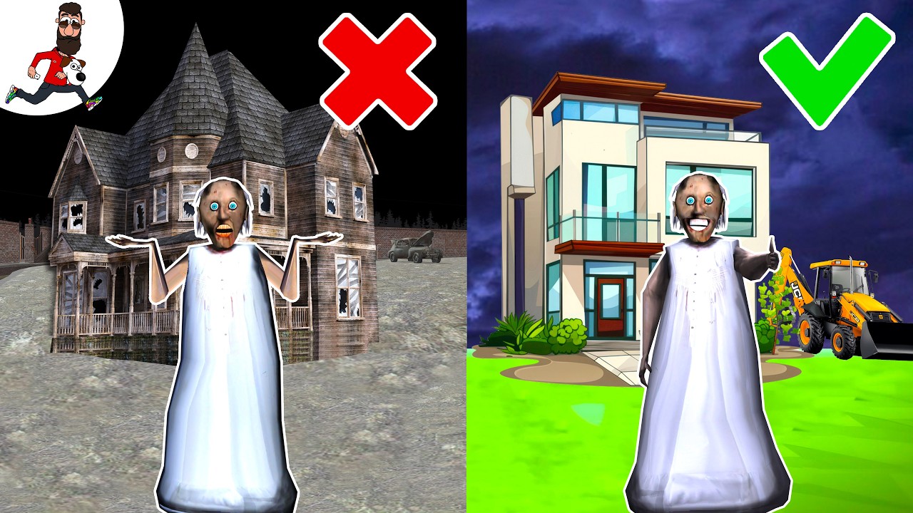 New house vs Old House Granny ► funny horror granny in real life