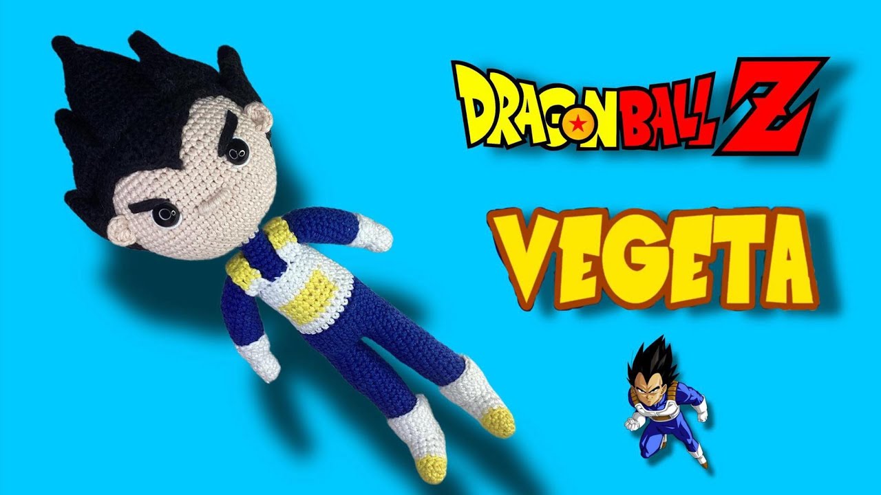 VEGETA  AMIGURUMI tutorial 3/3 #vegetaacrochet #dragonballamigurumi #tutorialvegetaamigurumi