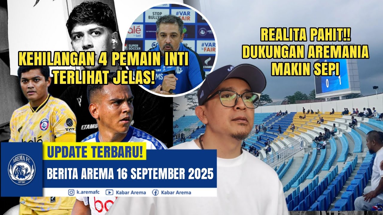 BIKIN SEDIH! Dukungan di Stadion Kanjuruhan Makin Sepi! Dampak Besar Kehilangan 4 Pemain Inti