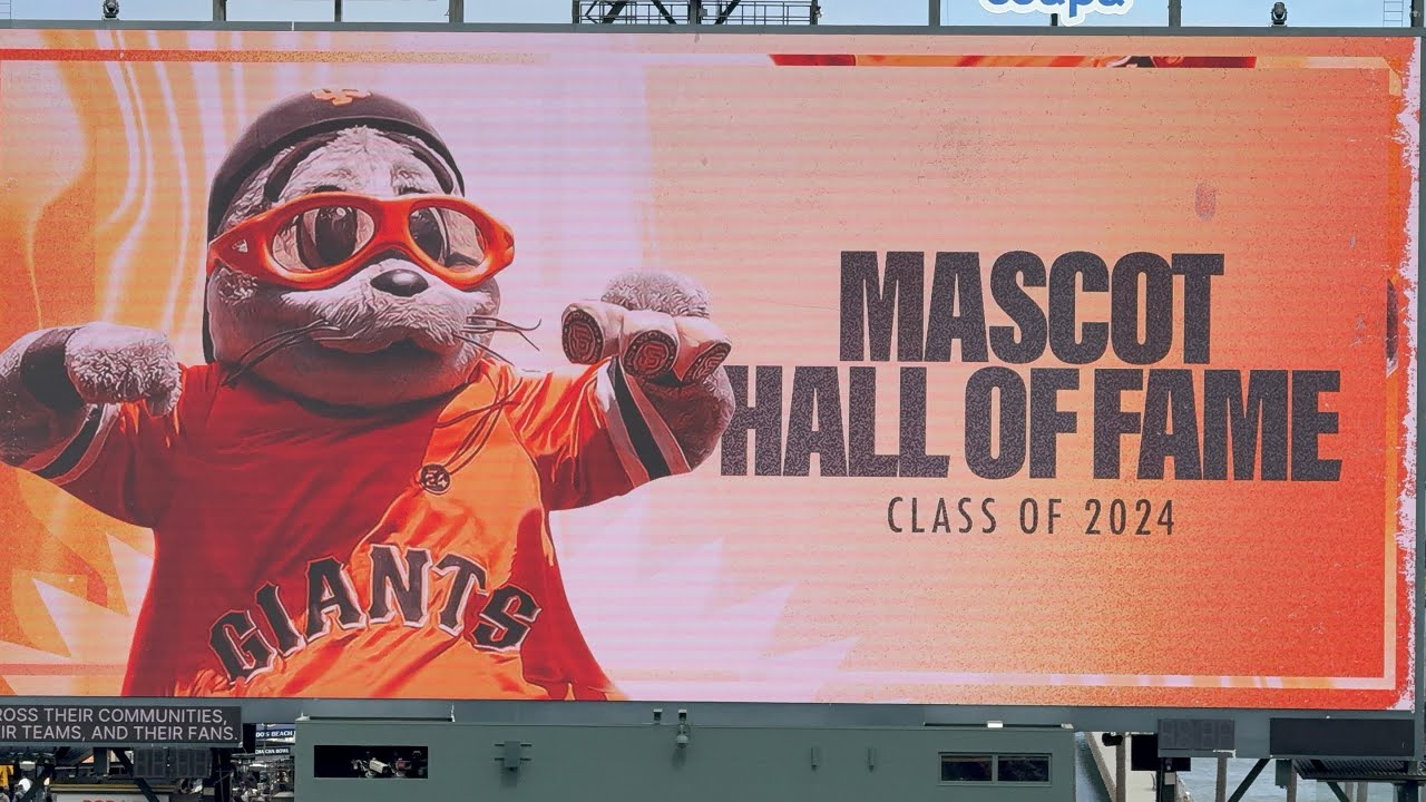 Lou Seal Mascot Hall of Fame Ceremony Oracle Park 7/27/25