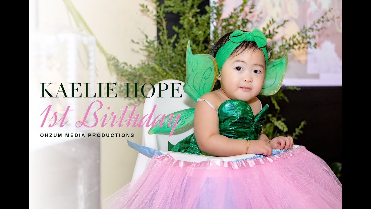 Kaelie Hope's 1st Birthday | Video Highlights by Ohzum Media Productions