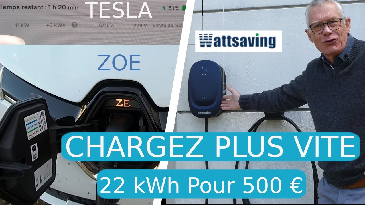 Chargez à 22kWh avec la borne WattSaving